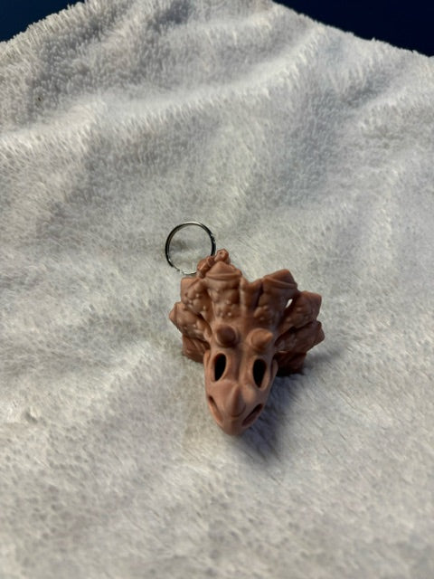 Skeleton Triceratops Keychain