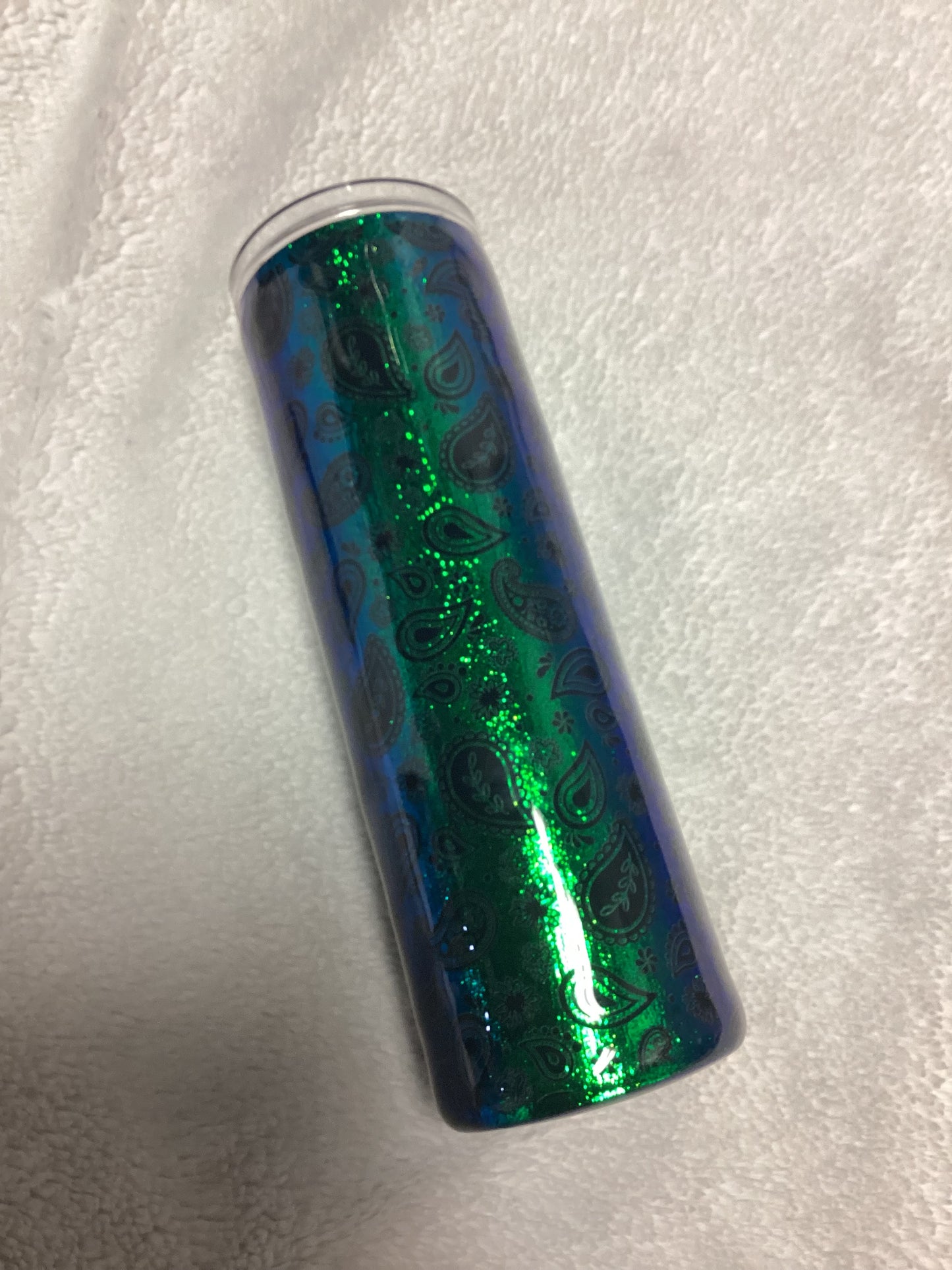 Blue Green Paisley